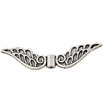 Zinc Alloy Angel Wing Beads, plated nickel, lead & cadmium free Approx 1.5mm 