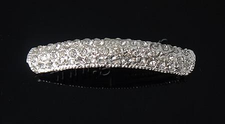 Strass Zinklegierung Perlen, Rohr, plattiert, keine, 44x7.5x4.5mm, Bohrung:ca. 2.5mm, verkauft von PC