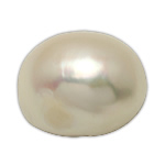 Perles nacres sans trou de culture d'eau douce, perle d'eau douce cultivée, Baroque, naturel, aucun trou, blanc, 12-13mm, Vendu par paire