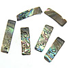 Abalone Shell Pendants, Rectangle, New Zealand imported, 8-9x24-31x4-5mm Approx 0.5mm 