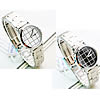 Bracelets de montre pour femmes, alliage de zinc, avec verre, Placage de couleur platine, plus de couleurs à choisir, 29mm, 14mm Environ 7.8 pouce, Vendu par PC