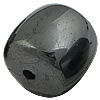 Hematita Magnética, Tambor, Negro, 8x8mm, agujero:aproximado 1mm, longitud:16 Inch, aproximado 50PCs/Sarta, Vendido por Sarta