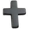 Non Magnetic Hematite Pendant, Cross, half-drilled Approx 1.2mm 