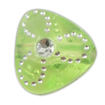 Silber Accent Kunststoff Perlen, Dreieck, plattiert, Silberdruck, keine, 9x9x4mm, Bohrung:ca. 1mm, 2700PCs/Tasche, verkauft von Tasche
