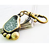 Keychain Watch, Zinc Alloy, with Glass, Foot, plated 