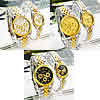 Couple Watch Bracelets, Zinc Alloy, with Glass, plated, for couple 25mm, 35mm, 10-15mm Approx 7.8 Inch, Approx  9 Inch 