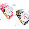 Bracelets de montre pour femmes, cuir, avec cadran en alliage de zinc, Rond, plus de couleurs à choisir, 40mm, 18mm Environ 9 pouce, Vendu par PC