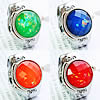 Watch Finger Ring, Zinc Alloy, with Glass & Acrylic, platinum color plated, faceted 22mm, US Ring .5 