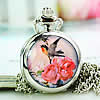 Watch Necklace, Zinc Alloy, Flat Round, 30mm Approx 32 Inch 