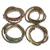 Cowhide Bracelets, with Iron, zinc alloy clasp, plated nickel, lead & cadmium free, 8.5mm Approx 21-23 Inch 