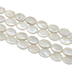 Pièce de culture des perles d'eau douce, perle d'eau douce cultivée, pièce de monnaie, naturel, plus de couleurs à choisir Environ 0.8mm pouce, Vendu par brin