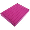 présentoir de bague en velours de coton, rectangle, rouge violet brillant Vendu par PC