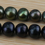 Perlas Redondas Freshwater, Perlas cultivadas de agua dulce, Esférico, más colores para la opción, Grado A, 10-11mm, agujero:aproximado 0.8mm, longitud:15 Inch, Vendido por Sarta