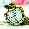 Ожереловые наручные часы, цинковый сплав, Яблоко, длина:Приблизительно 31 дюймовый, продается Strand