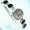 Fashion Watch Bracelet, Zinc Alloy, Round, enamel, 21mm, 11mm Approx 7.4 Inch 