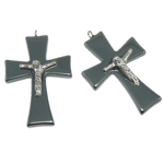 Non Magnetic Hematite Pendant, with Iron, Cross Approx 