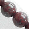 Jaspis Brekzien Perlen, Jaspis Brecciated, rund, Länge:15 ZollInch, verkauft von Strang