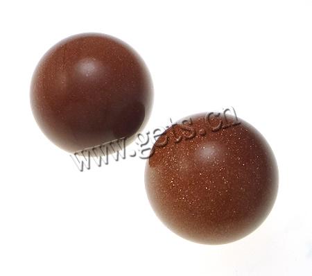 Goldstone Beads, Round, more sizes for choice & no hole, Sold By PC