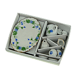 La decoración de la porcelana, con patrón de flores, 8-46mm, Vendido por Set