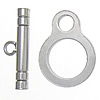 Stainless Steel Toggle Clasp, Round, single-strand, original color Approx 2.2, 4mm 