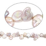 Reborn Cultured Freshwater Pearl Beads, Nuggets, natural, pink, Grade AAA, 9-10mm Approx 0.8mm .5 Inch 
