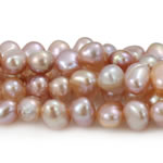 Perles nacres baroques de culture d'eau douce , perle d'eau douce cultivée, naturel, violet clair, Niveau AA, 4-5mm Environ 0.8mm .5 pouce, Vendu par brin
