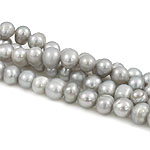 Potato Cultured Freshwater Pearl Beads, natural, grey, Grade AA, 4-4.5mm Approx 0.8mm Inch 