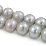 Potato Cultured Freshwater Pearl Beads, natural, grey, Grade AA, 7-8mm Approx 0.8mm .5 Inch 