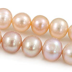 Potato Cultured Freshwater Pearl Beads, natural, pink, Grade AA, 7-8mm Approx 0.8mm .5 Inch 