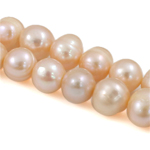 Potato Cultured Freshwater Pearl Beads, natural, pink, Grade AA, 10-11mm Approx 0.8mm .5 Inch 