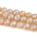Barock kultivierten Süßwassersee Perlen, Natürliche kultivierte Süßwasserperlen, natürlich, Rosa, Klasse AA, 5-6mm, Bohrung:ca. 0.8mm, Länge:15.5 ZollInch, verkauft von Strang
