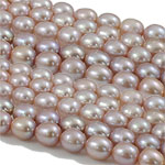 Perlas Arroz Freshwater, Perlas cultivadas de agua dulce, natural, Púrpura, Grado A, 7-8mm, agujero:aproximado 0.8mm, longitud:15.5 Inch, Vendido por Sarta