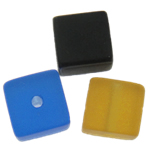 Perles de cristal cubiques, cube, givré, couleurs mélangées Environ 1.5mm, Vendu par PC