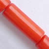 Natural Coral Beads, Tube, red, Grade A, 6- .5 Inch 
