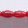 Natürliche Korallen Perlen, oval, rot, Klasse AA, 6x3mm, Länge:16 ZollInch, ca. 67PCs/Strang, verkauft von Strang