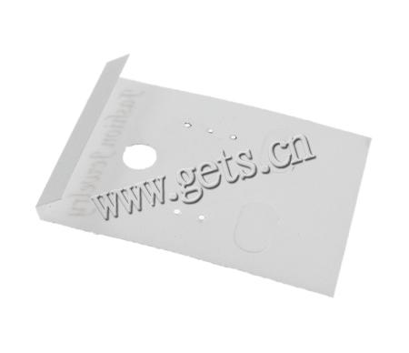 Ohrring Anzeige Karte, Kunststoff, Rechteck, Kundenindividuell, 3.8x5.2cm, 1000PCs/Tasche, verkauft von Tasche