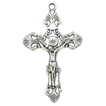 Zinc Alloy Cross Pendants, Crucifix Cross, plated nickel, lead & cadmium free Approx 3mm 