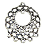 Zinc Alloy Chandelier Components, Donut, plated, 2/5 loop nickel, lead & cadmium free Approx 2mm 