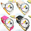 Bracelets de montre pour femmes, cuir, avec cadran en alliage de zinc, Rond, plus de couleurs à choisir, 40mm, 19mm Environ 9 pouce, Vendu par PC