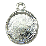 Zinc Alloy Pendant Cabochon Setting, Coin nickel, lead & cadmium free Approx 1mm 