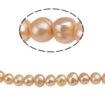 Potato Cultured Freshwater Pearl Beads, natural, pink, Grade AA, 10-11mm Approx 0.8mm Inch 