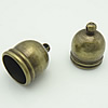 Brass End Cap, Dome, plated cadmium free Approx 10mm 
