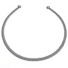 Мода нержавеющей стали ожерелье цепь, нержавеющая сталь, оригинальный цвет, 6mm отверстие:Приблизительно длина:Приблизительно 15 дюймовый, продается PC