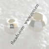 Perles facettées en argent , argent sterling 925, Rond, Placage, facettes, plus de couleurs à choisir, Vendu par PC