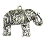 Zinc Alloy Animal Pendants, Elephant, plated nickel, lead & cadmium free Approx 4mm 