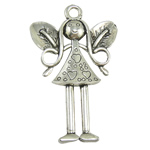 Character Shaped Zinc Alloy Pendants, Fairy, plated nickel, lead & cadmium free Approx 4mm 
