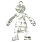 Character Shaped Zinc Alloy Pendants, Boy, plated, hammered Approx 3.5mm 