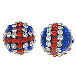 Rhinestone Clay Pave Beads, Round, with A grade rhinestone, PP15:12mm Approx 2.0mm 