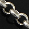 Cadena de la joyería de plata esterlina, plata de ley 925, chapado, cadena Rolo, más colores para la opción, 1.8x1.8x0.5mm, aproximado 0.145m/g, Vendido por g