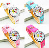 Fashion Children Watch, Zinc Alloy, with PU Leather & Glass, platinum color plated, cartoon pattern & for children 29mm, 15mm Approx 8 Inch 